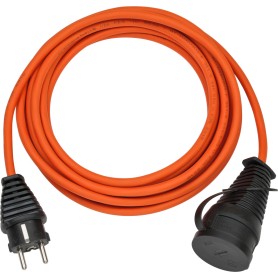 Brennenstuhl 1169960 prolunghe e multiple 5 m Esterno Nero, Arancione