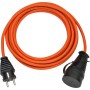 Brennenstuhl 1169960 prolunghe e multiple 5 m Esterno Nero, Arancione