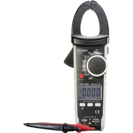 VOLTCRAFT VC585 Stromzange kalibriert (ISO) digital CAT III 600 V Anzeige (Counts): 4000 (VC585-ISO)