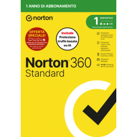 NORTON 360 STANDARD 2026 - ANTITRUFFA- ATTACH 1 DISPOSITIVO 12 MESI 10GB - IT BOX (21483708)