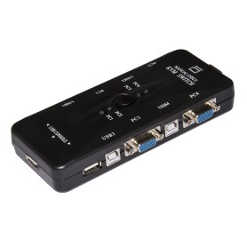 Link Accessori LKKWM4 switch per keyboard-video-mouse (kvm) Nero (LKKWM4)