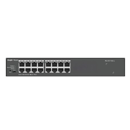 Ruijie Networks RG-ES116G-L switch di rete Non gestito L2 Gigabit Ethernet (10/100/1000) Nero