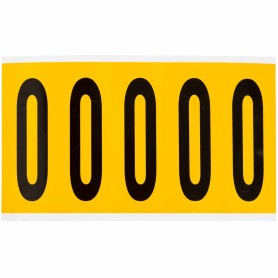 Brady 1560-O etichetta autoadesiva Rettangolo Permanente Nero, Giallo 125 pz (097114)