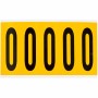 Brady 1560-O etichetta autoadesiva Rettangolo Permanente Nero, Giallo 125 pz (097114)