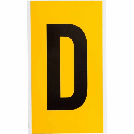 Brady 1570-D etichetta autoadesiva Rettangolo Permanente Nero, Giallo 25 pz (097573)