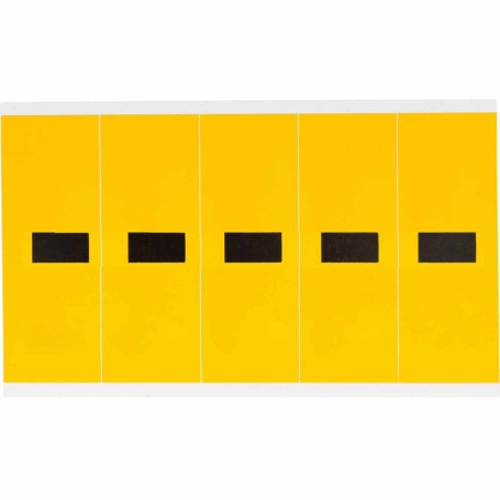 Brady 1560-DSH etichetta autoadesiva Rettangolo Permanente Nero, Giallo 5 pz (097126)