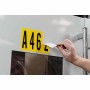 Brady 1560-LTR KIT etichetta autoadesiva Rettangolo Permanente Nero, Giallo 125 pz (097128)