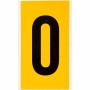Brady 1570-0 etichetta autoadesiva Rettangolo Permanente Nero, Giallo 25 pz (097560)