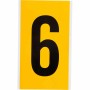 Brady 1570-6 etichetta autoadesiva Rettangolo Permanente Nero, Giallo 25 pz (097566)