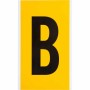 Brady 1570-B etichetta autoadesiva Rettangolo Permanente Nero, Giallo 25 pz (097571)
