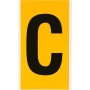 Brady 1570-C etichetta autoadesiva Rettangolo Permanente Nero, Giallo 25 pz (097572)