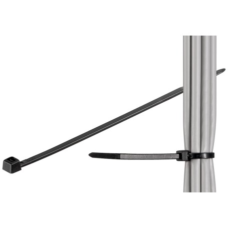 Goobay 17069 fascetta Fascetta a strappo Nylon Nero 100 pz (CECP-ACC-0002N)