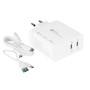 Alcasa PCA-W006W Caricabatterie per dispositivi mobili Universale Bianco AC Ricarica rapida Interno