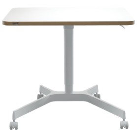 Leitz 65360001 piano di scrivania per computer Forma quadrata Alluminio Bianco