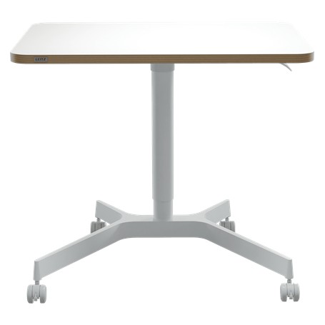 Leitz 65360001 piano di scrivania per computer Forma quadrata Alluminio Bianco