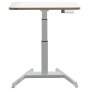 Leitz 65340001 piano di scrivania per computer Forma quadrata Alluminio Grigio scuro