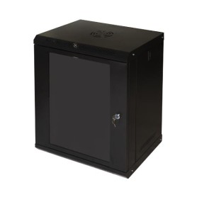 LINK ARMADIO RACK 19" 12U LINK SERIE LIGHT COLORE NERO CON PORTA VETRO (AxPxL) MM 600X400X530 RIPIAN (LK1912UNL)