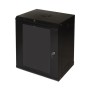 LINK ARMADIO RACK 19" 12U LINK SERIE LIGHT COLORE NERO CON PORTA VETRO (AxPxL) MM 600X400X530 RIPIAN (LK1912UNL)