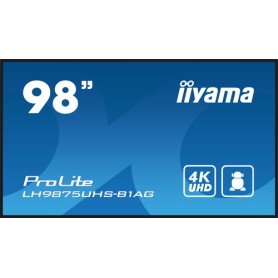 iiyama LH9875UHS-B1AG visualizzatore di messaggi Pannello piatto per segnaletica digitale 2,49 m (98") LED Wi-Fi 500 cd/m² 4K U