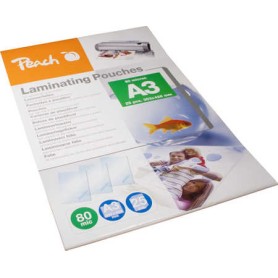 Peach 510418 pellicola per plastificatrice 25 pz (PPR080-01)