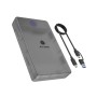ICY BOX Spade Base 388 Box esterno HDD/SSD Nero, Trasparente 2.5/3.5" (60928)