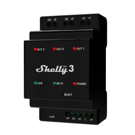 Pro 3 (schwarz, drei Kanle) (Shelly_Pro3)