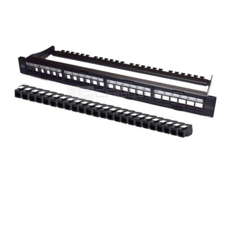 PANN.1U CON 24 RJ45U CAT.6 NERO (WPC-PAN-6UP-24)