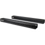 StarTech.com Pannello Gestione Cavi Orizzontale per Armadi Rack 40U - Sistema gestione Passacavi con ganci (CMVER40UF)