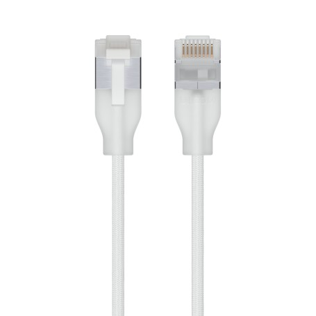 Ubiquiti UACC-Cable-Patch-EL-C6A-8M-W cavo di rete Translucent, Bianco Cat6a