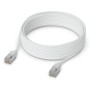 Ubiquiti UACC-Cable-Patch-EL-C6A-8M-W cavo di rete Translucent, Bianco Cat6a