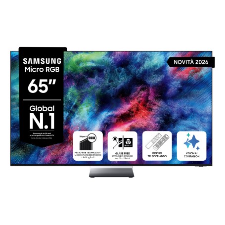 Samsung Micro RGB AI TV 65" MRE65R95HATXZT, Micro RGB AI Engine Pro, 4K AI Upscaling Pro, Glare Free, Motion Xcelerator 165Hz, D
