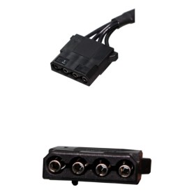 4pin HDD Kabel XZ183, 65cm (schwarz)