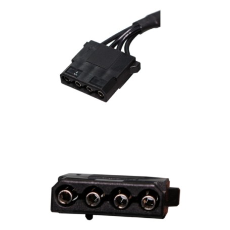 4pin HDD Kabel XZ183, 65cm (schwarz)