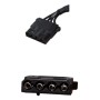 4pin HDD Kabel XZ183, 65cm (schwarz)