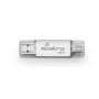 MediaRange MR940-1 unità flash USB 512 GB USB Type-A / USB Type-C 3.2 Gen 1 (3.1 Gen 1) Argento
