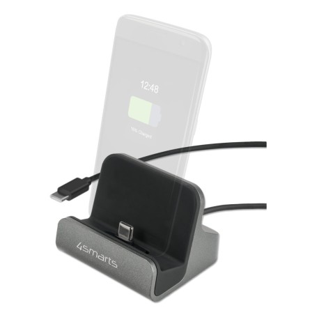 4smarts 541426 docking station per dispositivo mobile Smartphone Nero, Grigio