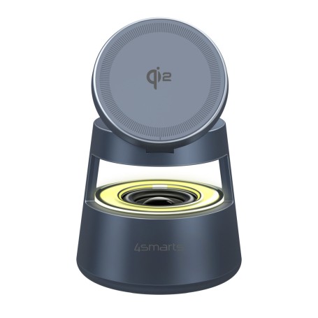 4smarts 541327 Caricabatterie per dispositivi mobili Cuffie, Smartphone, Orologio intelligente Grigio USB Carica wireless Intern