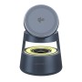 4smarts 541327 Caricabatterie per dispositivi mobili Cuffie, Smartphone, Orologio intelligente Grigio USB Carica wireless Intern