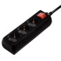 Hama 00108816 protezione da sovraccarico Nero 3 presa(e) AC 230 V 3 m