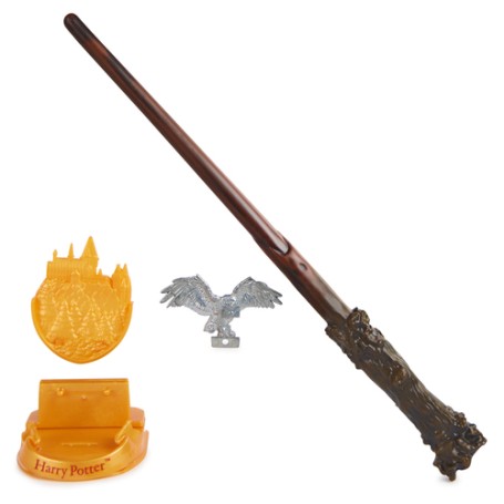 Wizarding World Harry Potter - Authentischer Harry Potter Zauberstab (mit Hogwarts-Halterung) (6071561)