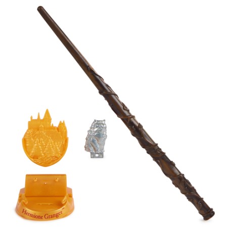 Wizarding World Harry Potter - Authentischer Hermine Granger Zauberstab (mit Hogwarts-Halterung) (6071562)