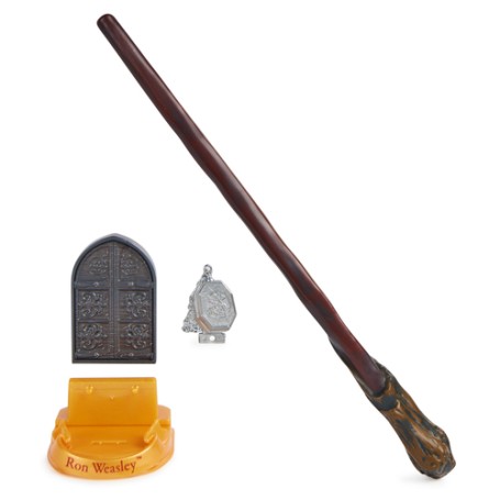Wizarding World Harry Potter - Authentischer Ron Weasley Zauberstab (mit Hogwarts-Halterung) (6071563)