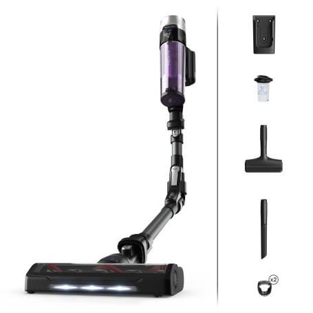 Rowenta RH2038 Aspirapolvere a bastone 2 in 1 Batteria Secco Senza sacchetto 0,4 L 250 W Nero, Viola