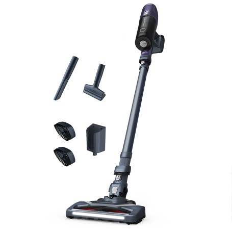 Rowenta RH6838 Aspirapolvere a bastone 2 in 1 Batteria Secco Senza sacchetto 0,55 L 100 W Viola, Grigio