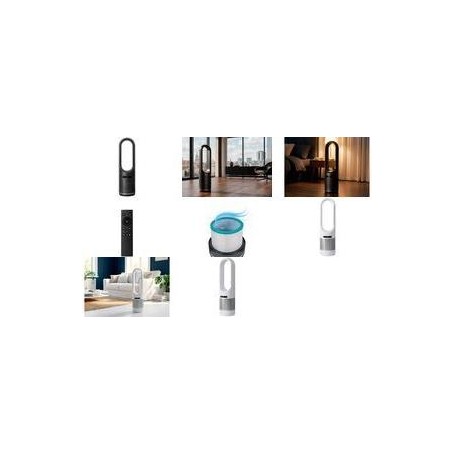 Hansa AM-046 Turmventilator 30 W bladeless 82 cm weiß/silber mit Fernbedienung (41-1412.002)