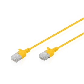Digitus Cavo patch CAT 6 U-UTP Slim, 1 m, giallo (DK-1618-010S-Y)