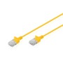 Digitus Cavo patch CAT 6 U-UTP Slim, 1 m, giallo (DK-1618-010S-Y)
