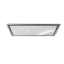 CAPPA GEA FLAT cm 120X60 - Inox/vetro Bianco spot light - 800 m3/h