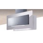 CAPPA TRISIA ISOLA cm 90x43 - Inox, vetro Bianco - 800 m3/h