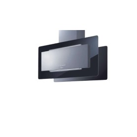 CAPPA TRISIA ISOLA cm 90x43 - inox, vetro Nero - 800 m3/h